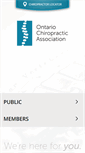 Mobile Screenshot of chiropractic.on.ca