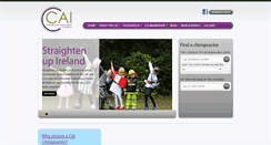 Desktop Screenshot of chiropractic.ie