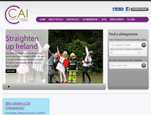 Tablet Screenshot of chiropractic.ie