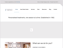 Tablet Screenshot of chiropractic.com.sg